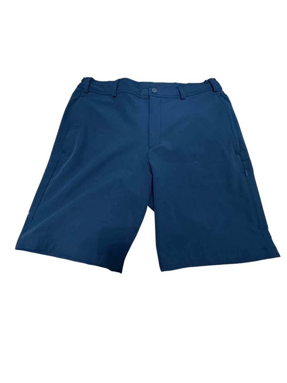 Mack Weldon Men's Performance Shorts Sz M Blue Stretch Chino Golf Preppy Commute
